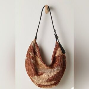 NWT Free People Santorini Straw Tote Bag